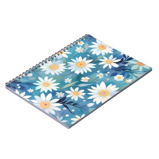 Malerei mit weißen Blume Notizblock (Linke Seite)