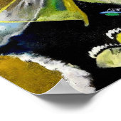 Malerei mit weißen Linien - Kandinsky Poster (Ecke)