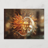 Malerei : Mondsonne Lieben Postkarte (Vorderseite)