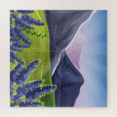 Malerei nach Zahlen Art Art | Sonnenblumen und vio Puzzle (Horizontal)