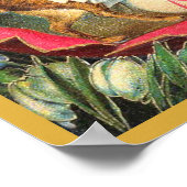 Malerei Ostereier Rotes Vintages Ostern Poster (Ecke)