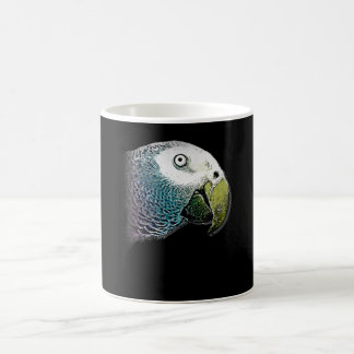 Malerei | Papageienkopfmalerei Kaffeetasse
