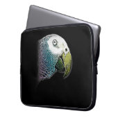 Malerei | Papageienkopfmalerei Laptopschutzhülle (Vorderseite Links)