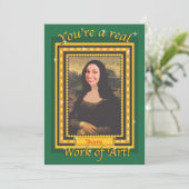 Malerei Party Foto Einladung mit Extravaganten Rah (Stehend Vorderseite)