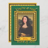 Malerei Party Foto Einladung mit Extravaganten Rah (Vorne/Hinten)