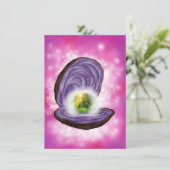 Malerei Pearl Oyster mit Fantasielandschaft (Stehend Vorderseite)