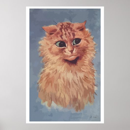 Malerei Persische Katze n° 6 Poster (Vorne)