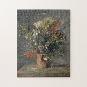 Malerei Pierres Auguste Renoir, Blumen in einem Puzzle