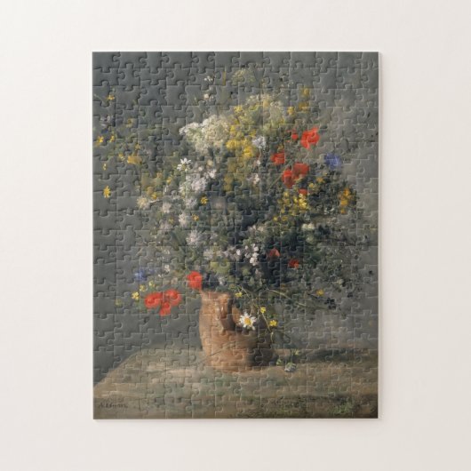 Malerei Pierres Auguste Renoir, Blumen in einem Puzzle (Vertikal)