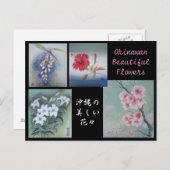 Malerei Postcard Okinawan Schöne Blume Postkarte (Vorne/Hinten)