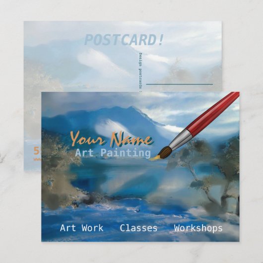 Malerei - Postkarte (Vorne/Hinten)