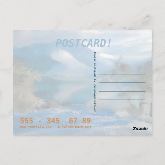 Malerei - Postkarte (Rückseite)