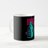 Malerei | Robot Spray Painting Grafi Bar Code Kaffeetasse (Vorderseite Links)