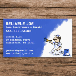 Malerei Royal Blue Paint | Fun Contractor Visitenkarte