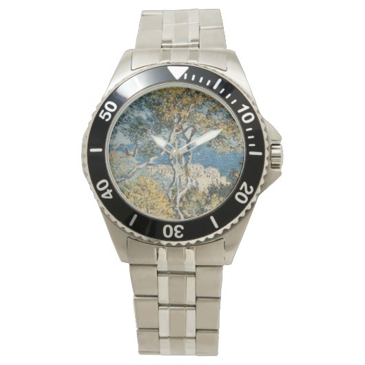 Malerei-Schicksals-Natur Claude Monets Bordighera Armbanduhr (Vorderseite)