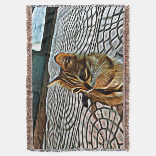 Malerei Schöne Katze Decke (Vorderseite Vertikal)