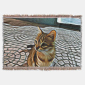 Malerei Schöne Katze Decke (Vorderseite)