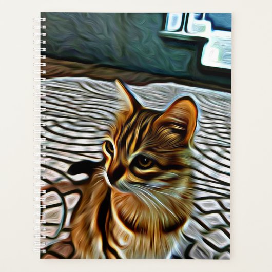 Malerei Schöne Katze Planer (Vorderseite)