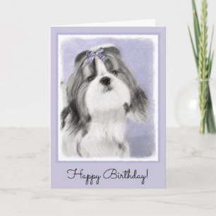 Malerei Shih Tzu - niedliche ursprüngliche Karte