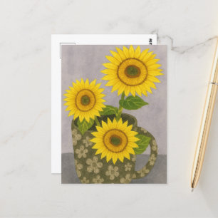 Malerei Sonnenblumen Postkarte