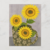 Malerei Sonnenblumen Postkarte (Vorderseite)