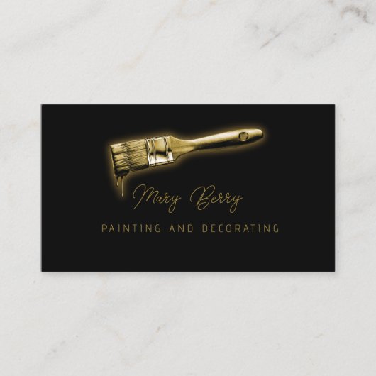 Malerei und Dekorationsdesign klein Visitenkarte (Vorderseite)