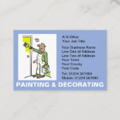 Malerei und Dekorieren von Cartoon Visitenkarte (Vorderseite)