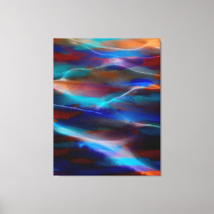 Malerei und Dünen, Acryl #15 Leinwanddruck