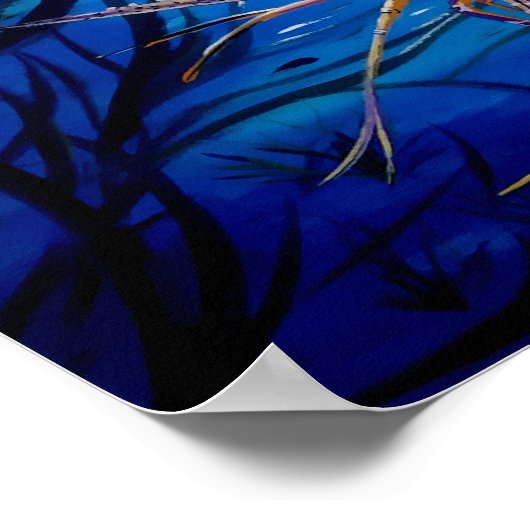 Malerei unter Wasser Poster (Ecke)