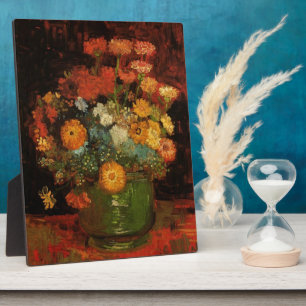 Malerei-Vasen-Blumen-Blüten Van Gogh Vintage Fotoplatte