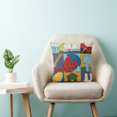 Malerei verschiedener Objekte von Chariklia Zarris Kissen (Stuhl )