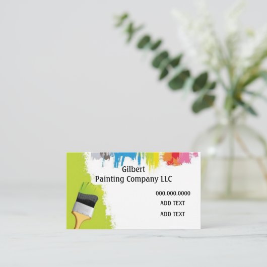 Malerei Visitenkarte (Stehend Vorderseite)