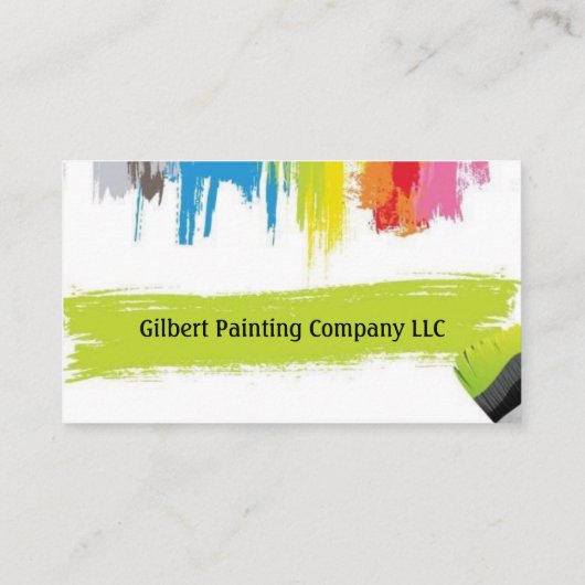 Malerei Visitenkarte (Rückseite)