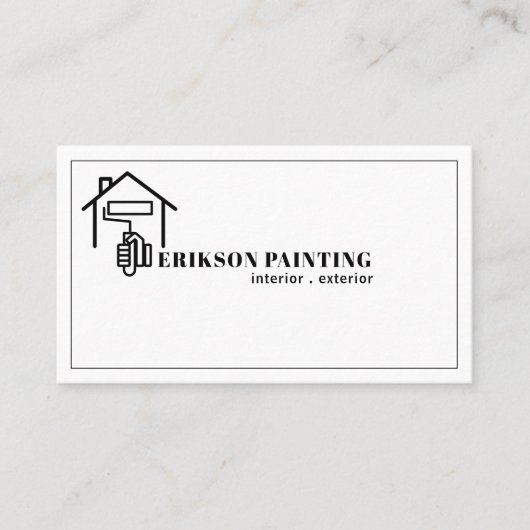 Malerei Visitenkarte (Vorderseite)