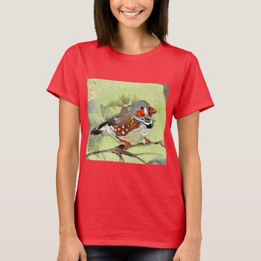Malerei, Vogel und Natur T-Shirt (Vorderseite)