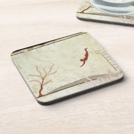 Malerei vom Grab des Tauchers vom Süden Getränkeuntersetzer (Linke Seite)