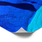 Malerei von abstraktem Kunstöl und Acrylfarbe auf  Poster (Ecke)