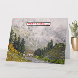 Malerei von atemberaubender Berglandschaft Karte