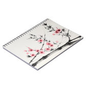 Malerei von Bambusblüten und Kirschblüten beim Was Notizblock (Linke Seite)