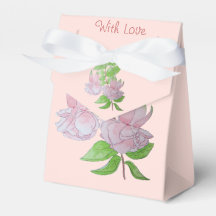 Malerei von Blätter und hübschen rosa Blume