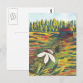 Malerei von Blume Wiese & Shack Postkarte (Vorne/Hinten)