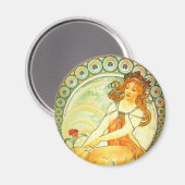 Malerei. Von der Arts Serie von Mucha Magnet (Vorderseite/Rückseite)