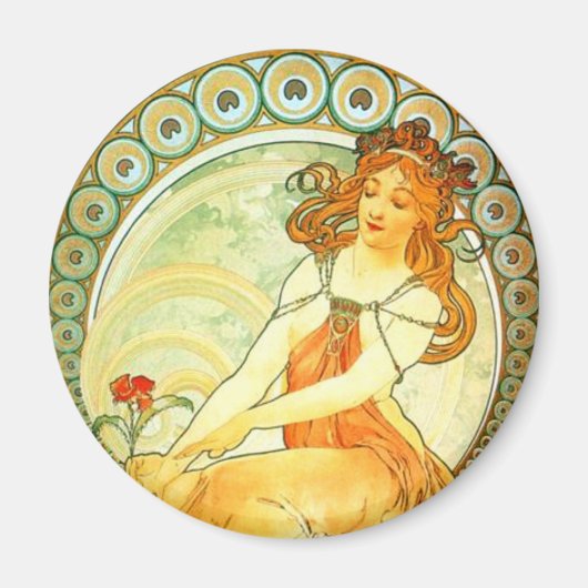 Malerei. Von der Arts Serie von Mucha Magnet (Vorne)