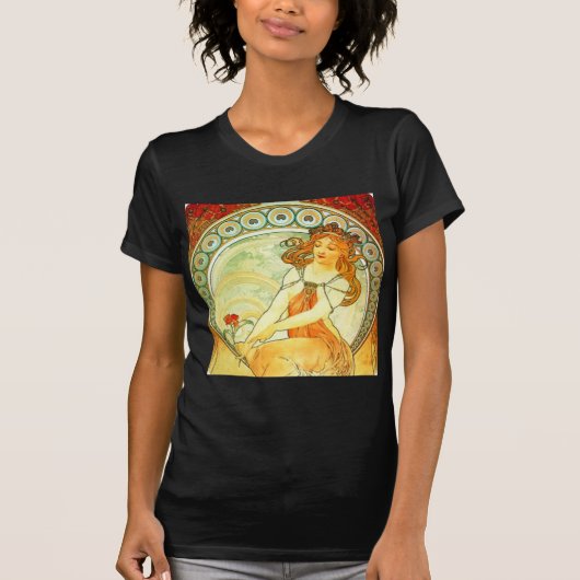 Malerei. Von der Arts Serie von Mucha T-Shirt (Vorderseite)