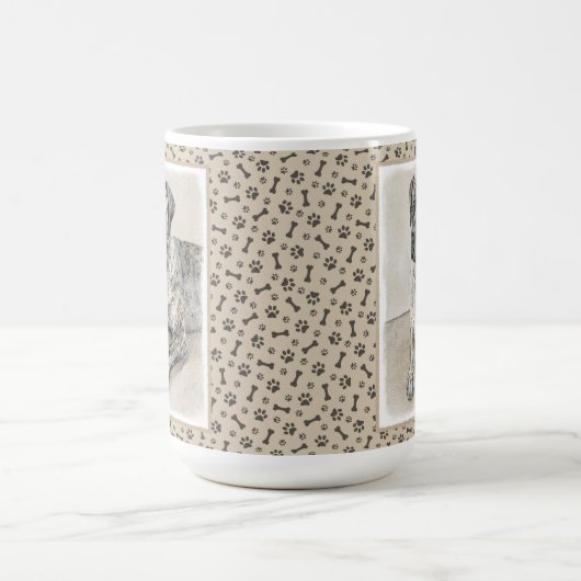 Malerei von englischen Mastiff (Brindle) - Hundeku Kaffeetasse (Mittel)
