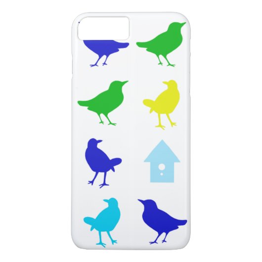 Malerei von farbigen Vögeln durch Chariklia Zarris Case-Mate iPhone Hülle (Rückseite)