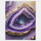 Malerei von Lila Edelsteingraben Fleecedecke (Vorderseite)