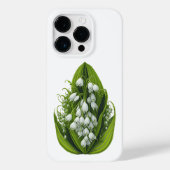 Malerei von Lilien des Tals - iPhone Case (Rückseite)