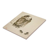 Malerei von Miyamoto Musashi, C. 1600's Fliese (Seite)