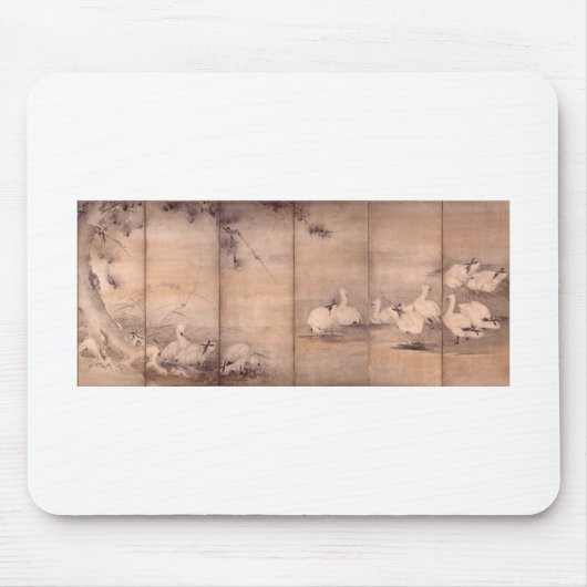 Malerei von Miyamoto Musashi, C. 1600's Mousepad (Vorne)